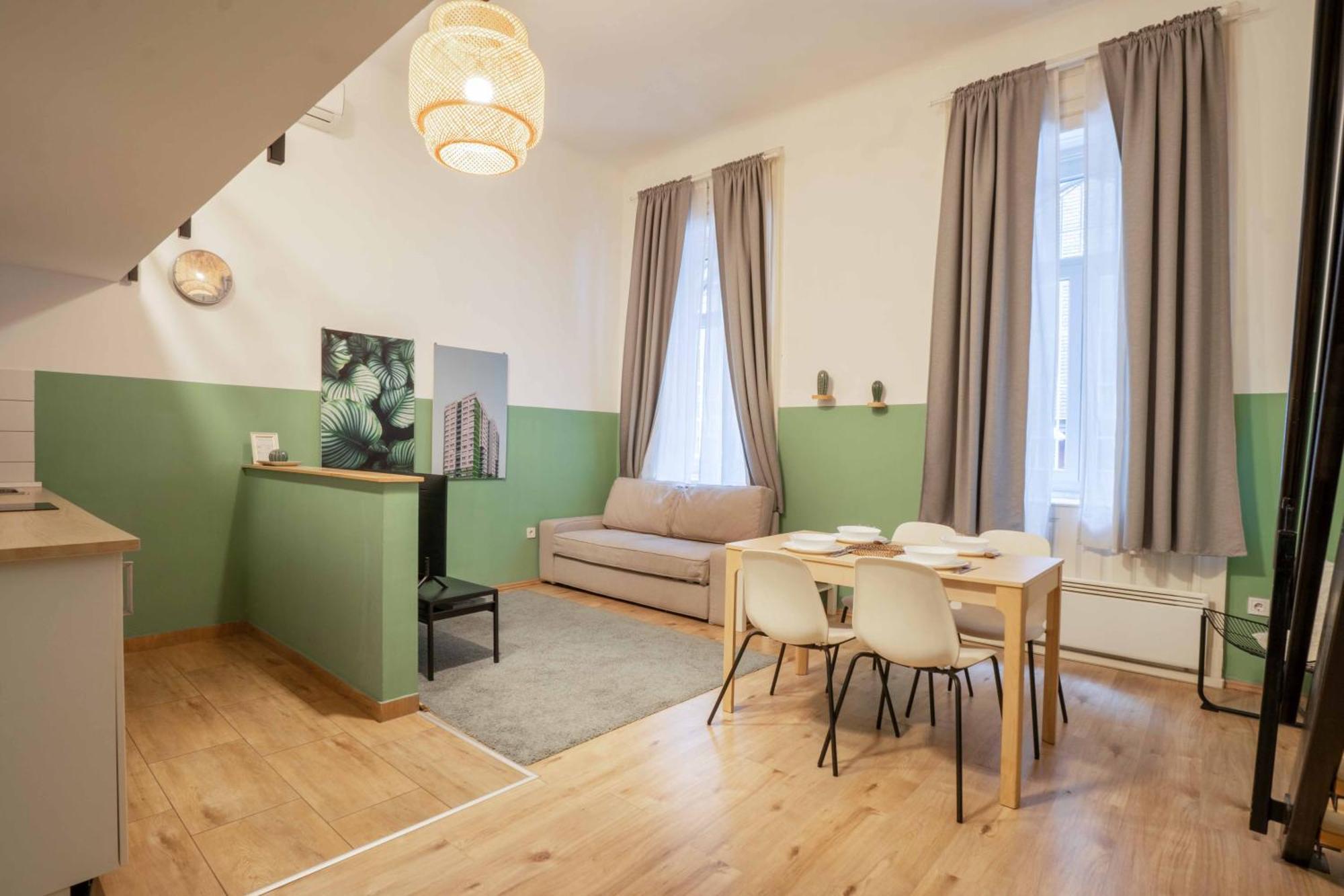 Cosy Studio In Terezvaros W41 Green Будапеща Екстериор снимка
