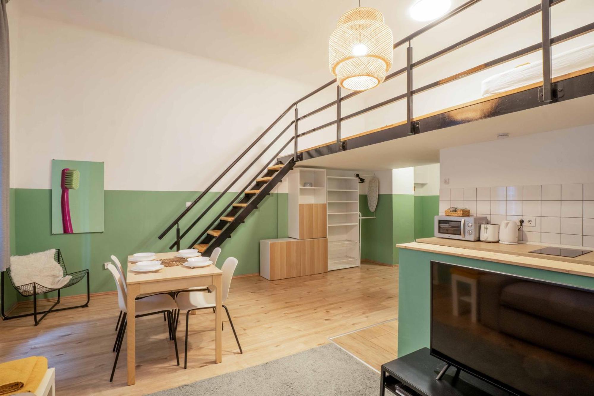 Cosy Studio In Terezvaros W41 Green Будапеща Екстериор снимка